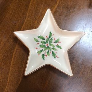 Lenox holiday candy dish